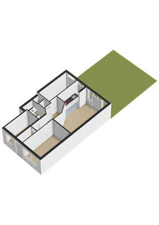 Floorplan - Nobelstraat 102B, 3039 SP Rotterdam